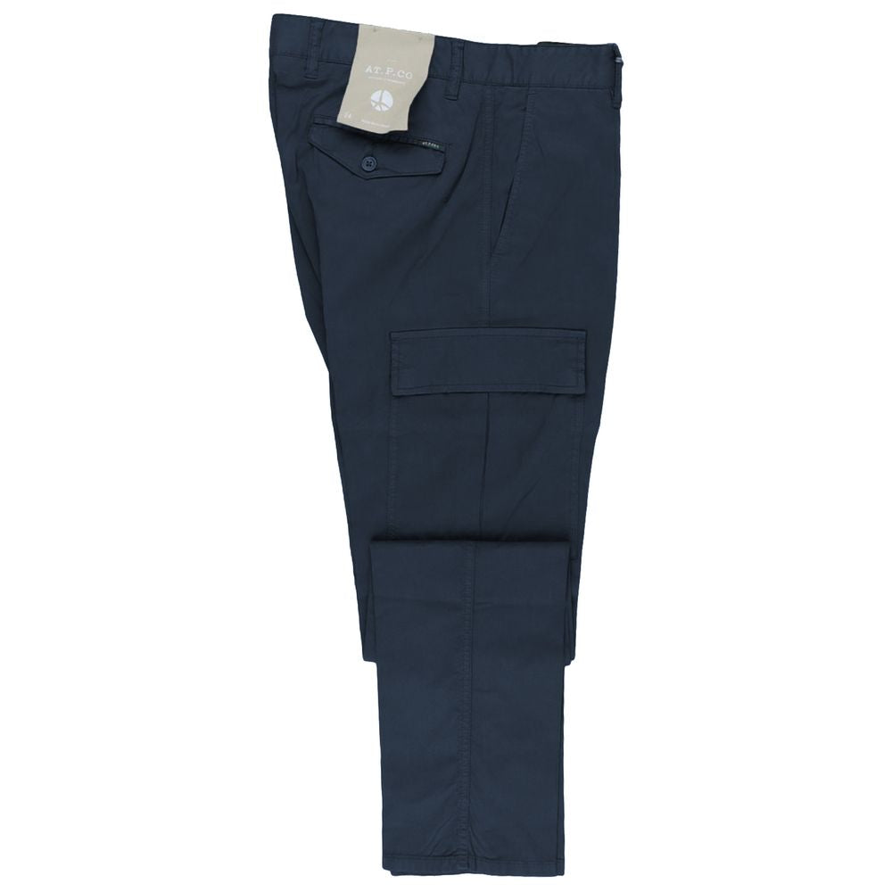 AT.P.CO Blue Cotton Jeans & Pant