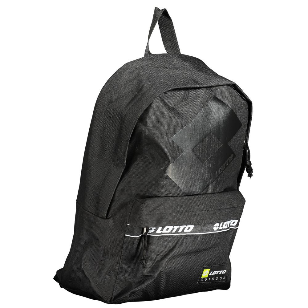 Lotto Black Polyester Backpack