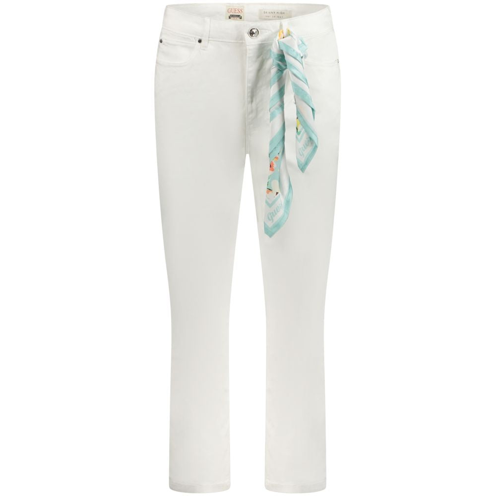 Guess Jeans White Lyocell Women Jeans