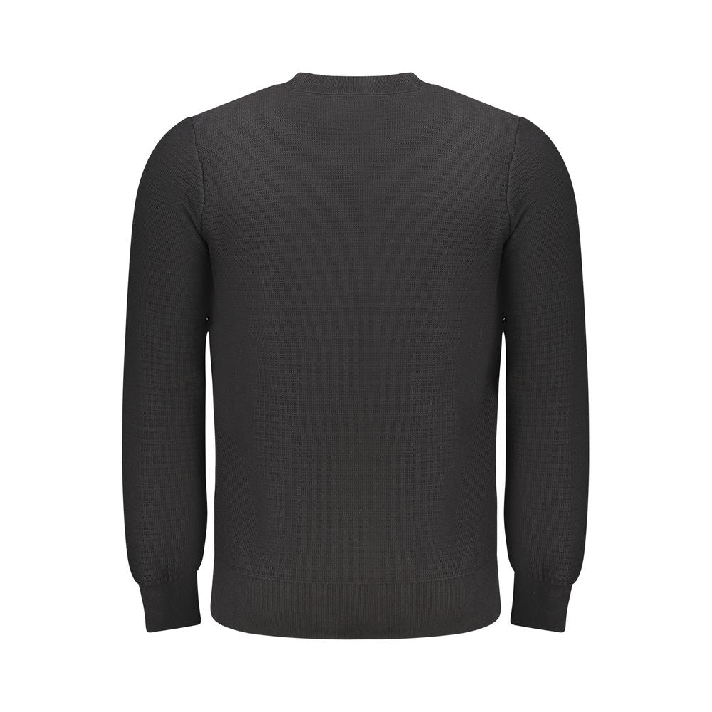 Hugo Boss Black Cotton Men Sweater