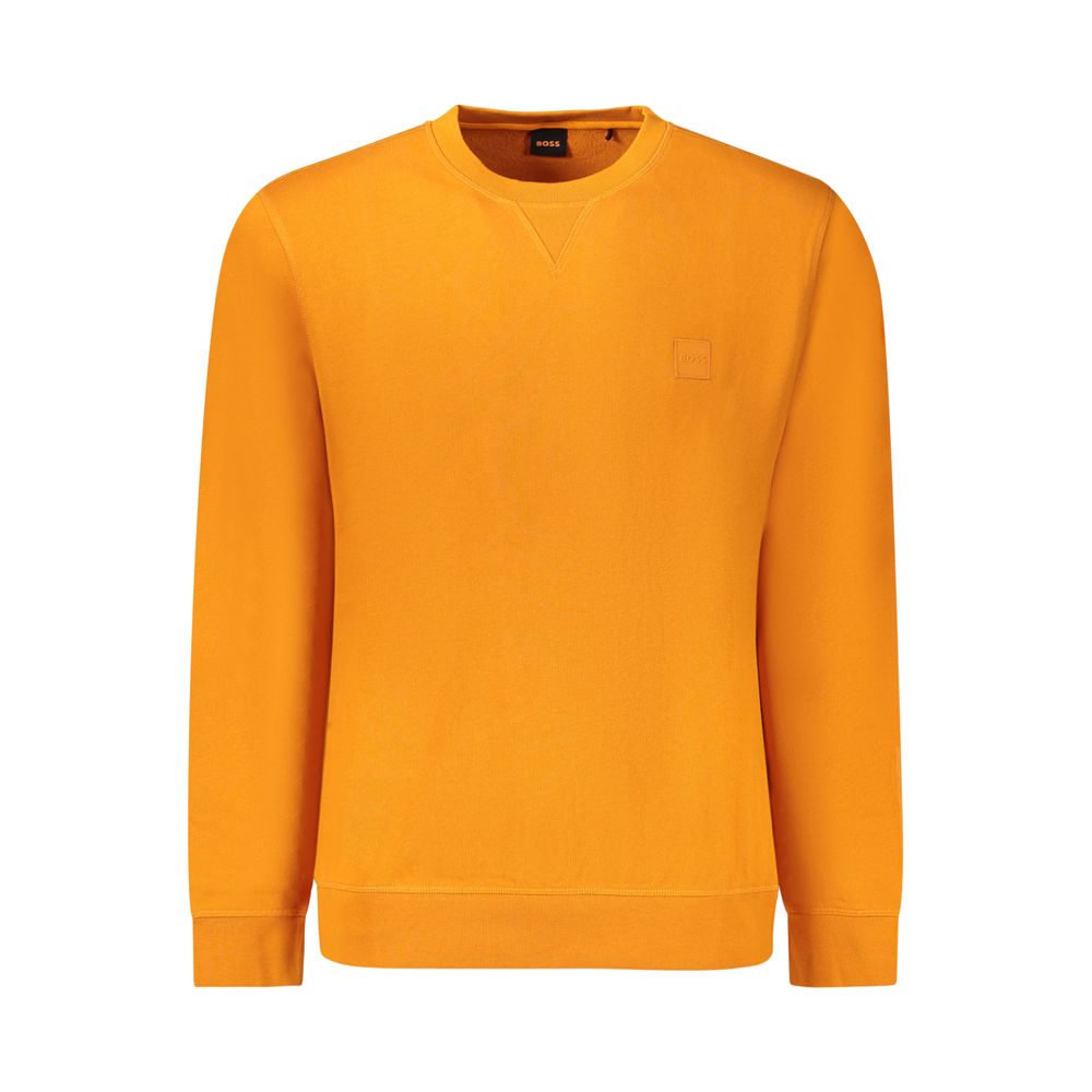 Hugo Boss Orange Cotton Men Sweater