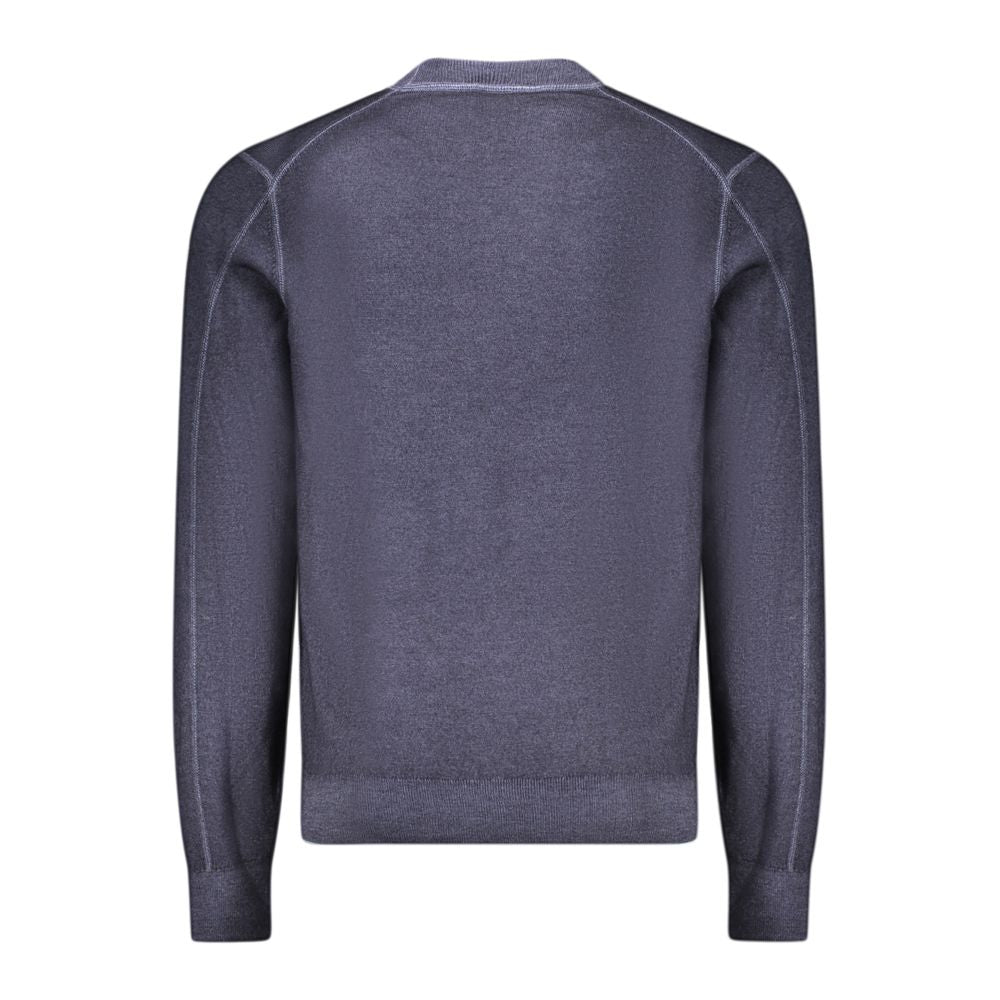 Hugo Boss Blue Wool Men Sweater