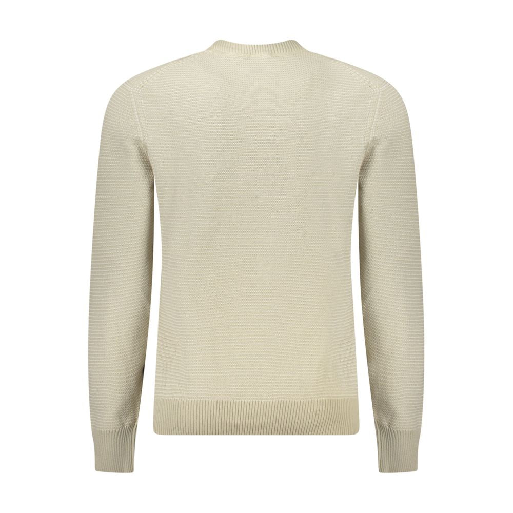 Hugo Boss Beige Cotton Men Sweater