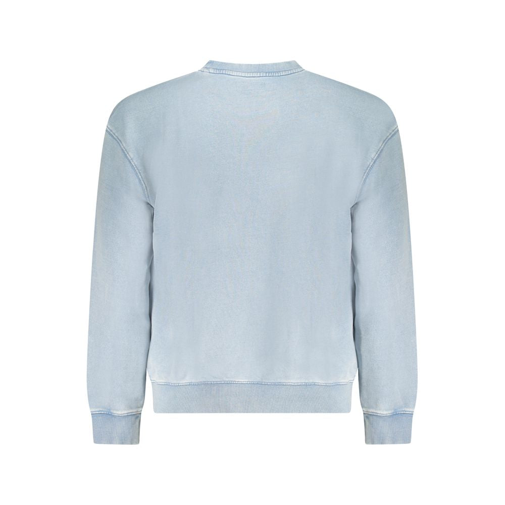 Guess Jeans Light Blue Cotton Men Sweater