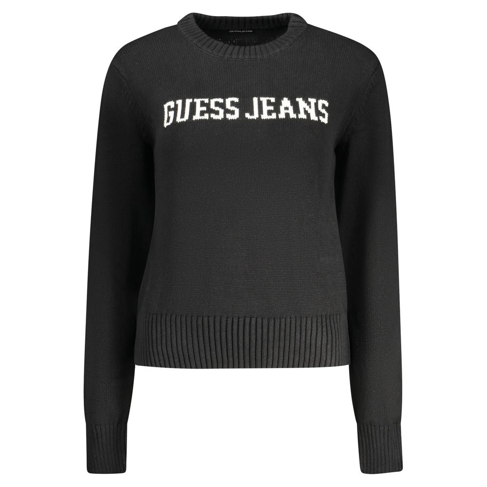 Guess Jeans Black Cotton Women Sweater