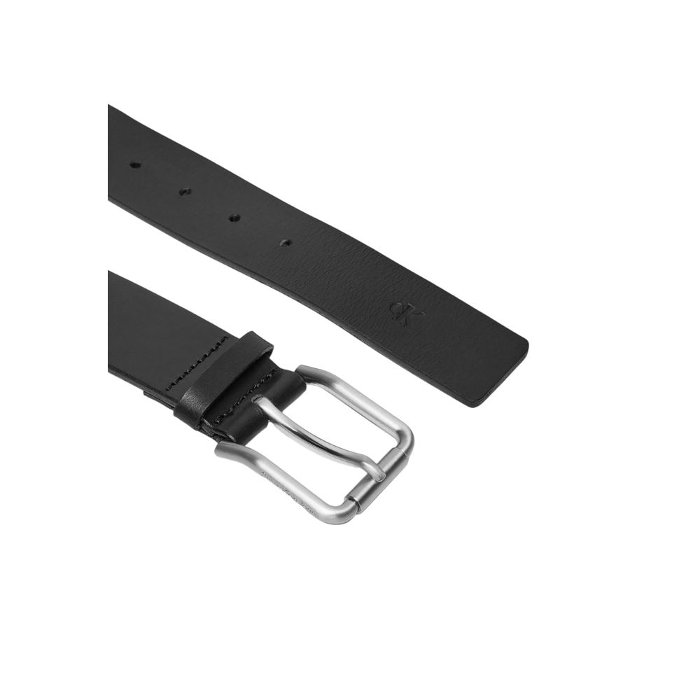 Calvin Klein Jeans Black Leather Belt