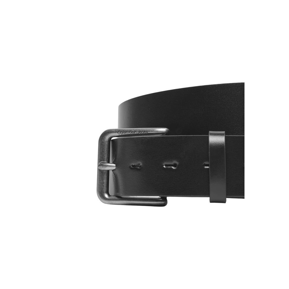 Calvin Klein Jeans Black Leather Belt