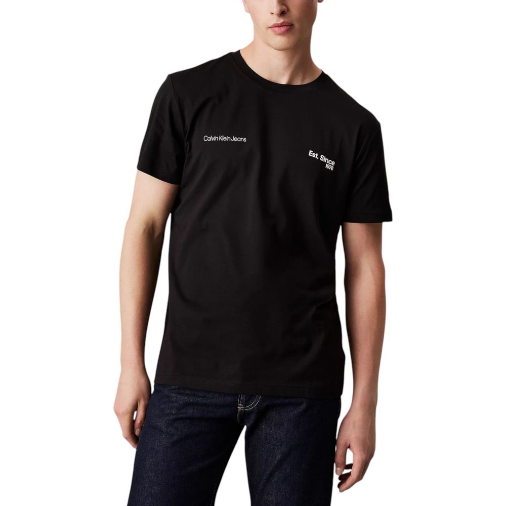 Calvin Klein Jeans Black Cotton T-Shirt