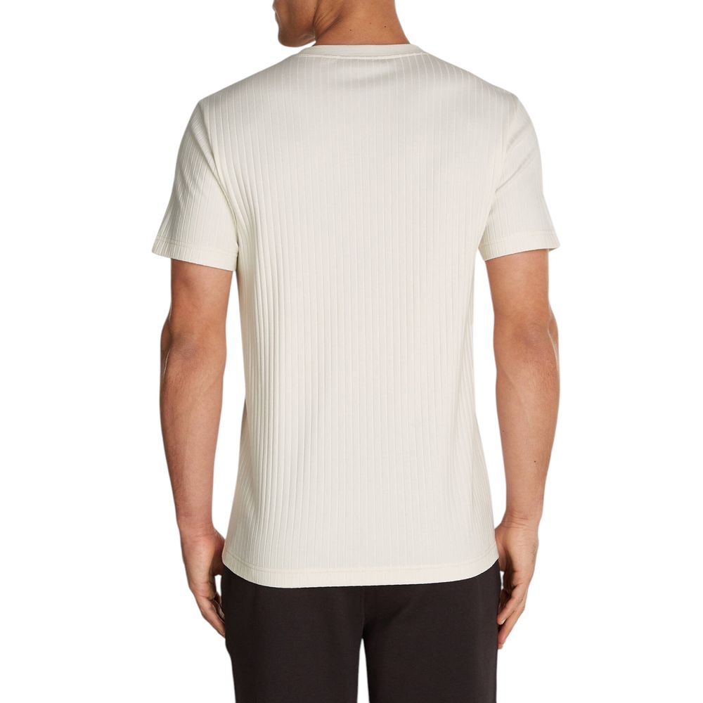 Calvin Klein Jeans Cream Cotton T-Shirt