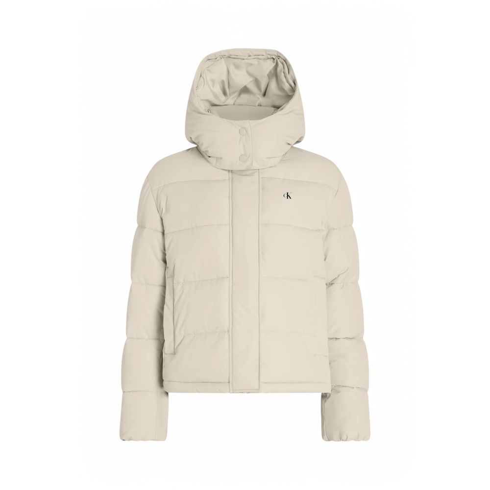 Calvin Klein Jeans Beige Recycled Polyester Jackets & Coat