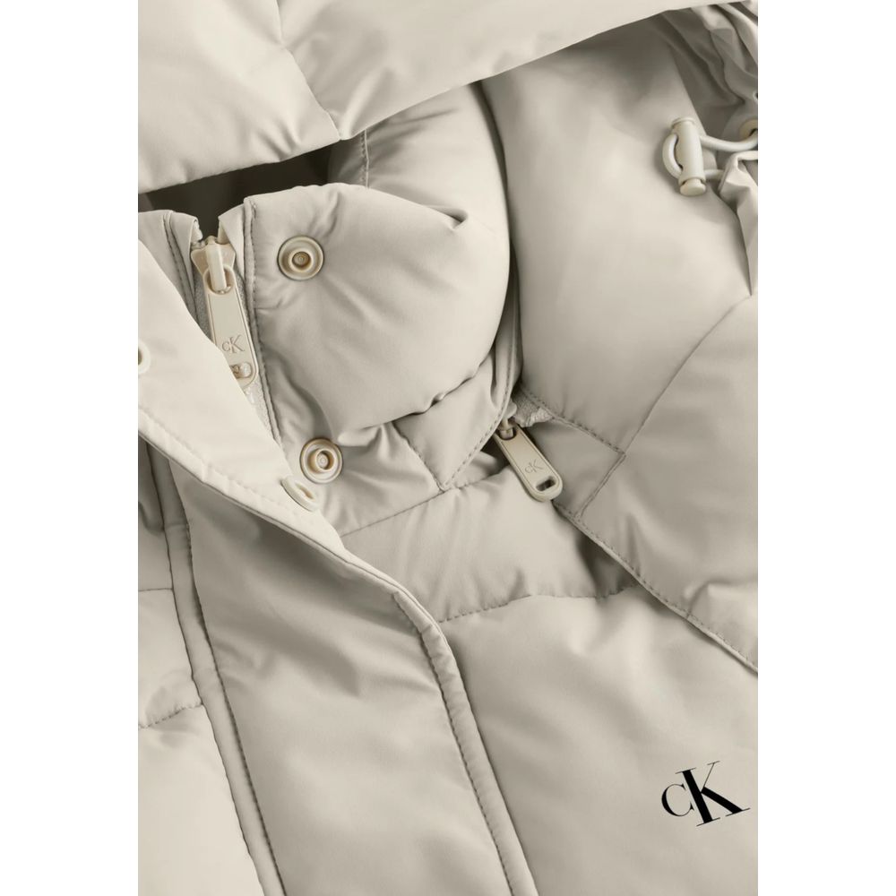 Calvin Klein Jeans Beige Recycled Polyester Jackets & Coat