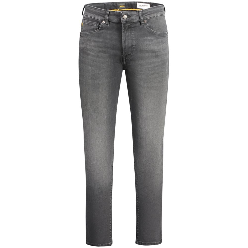 Hugo Boss Black Cotton Men Jeans