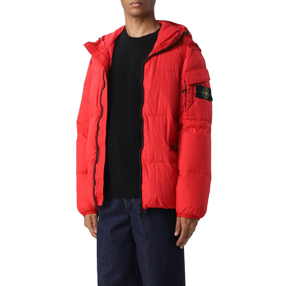 Stone Island Red Nylon Jacket