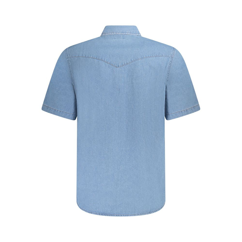 Wrangler Light Blue Cotton Shirt