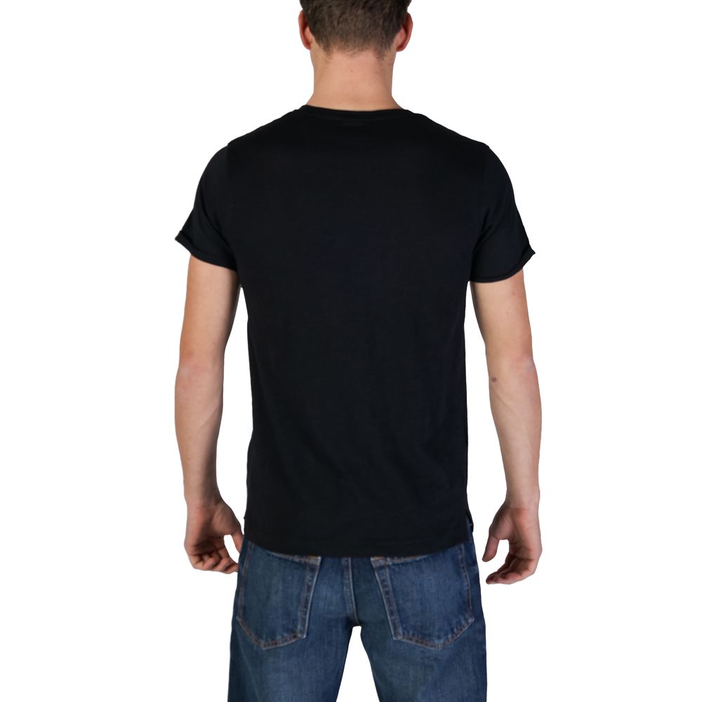 Richfield Black Cotton T-Shirt