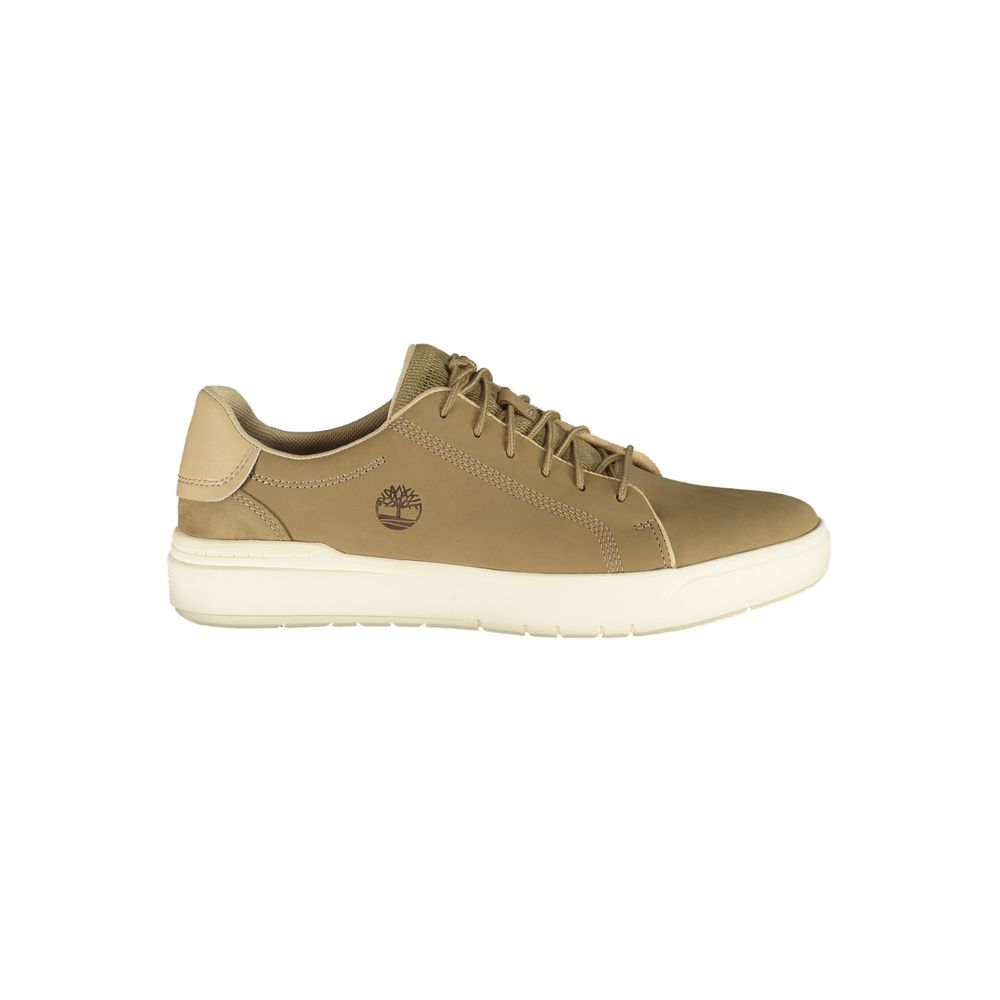 Timberland Beige Leather Men Sneaker