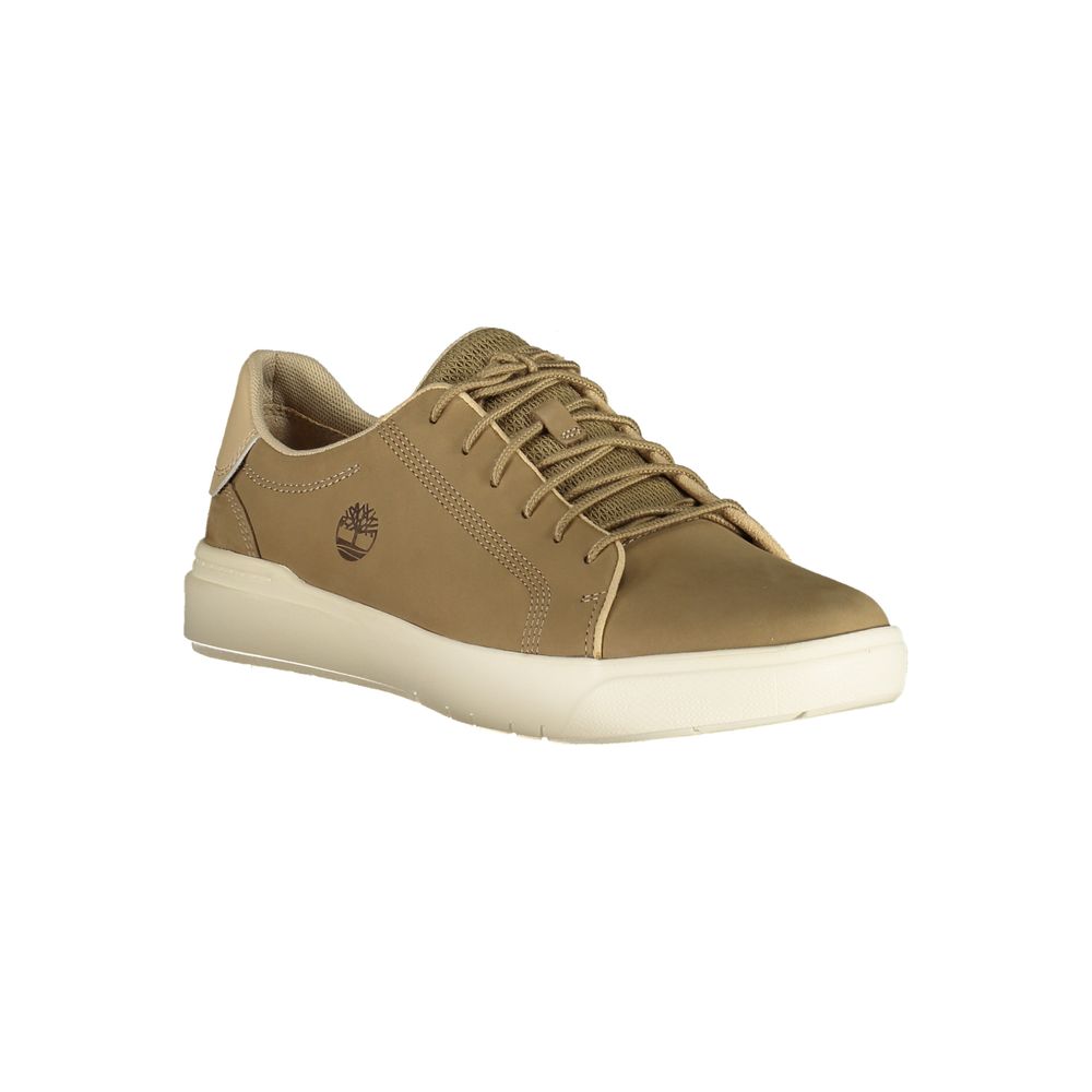 Timberland Beige Leather Men Sneaker