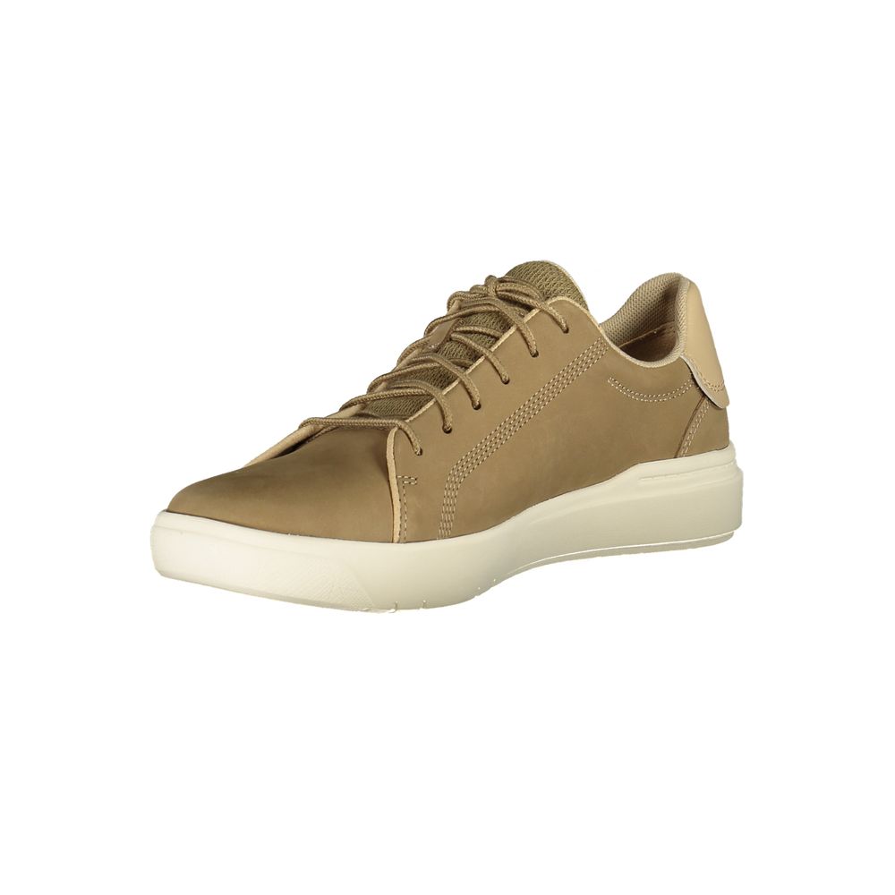 Timberland Beige Leather Men Sneaker