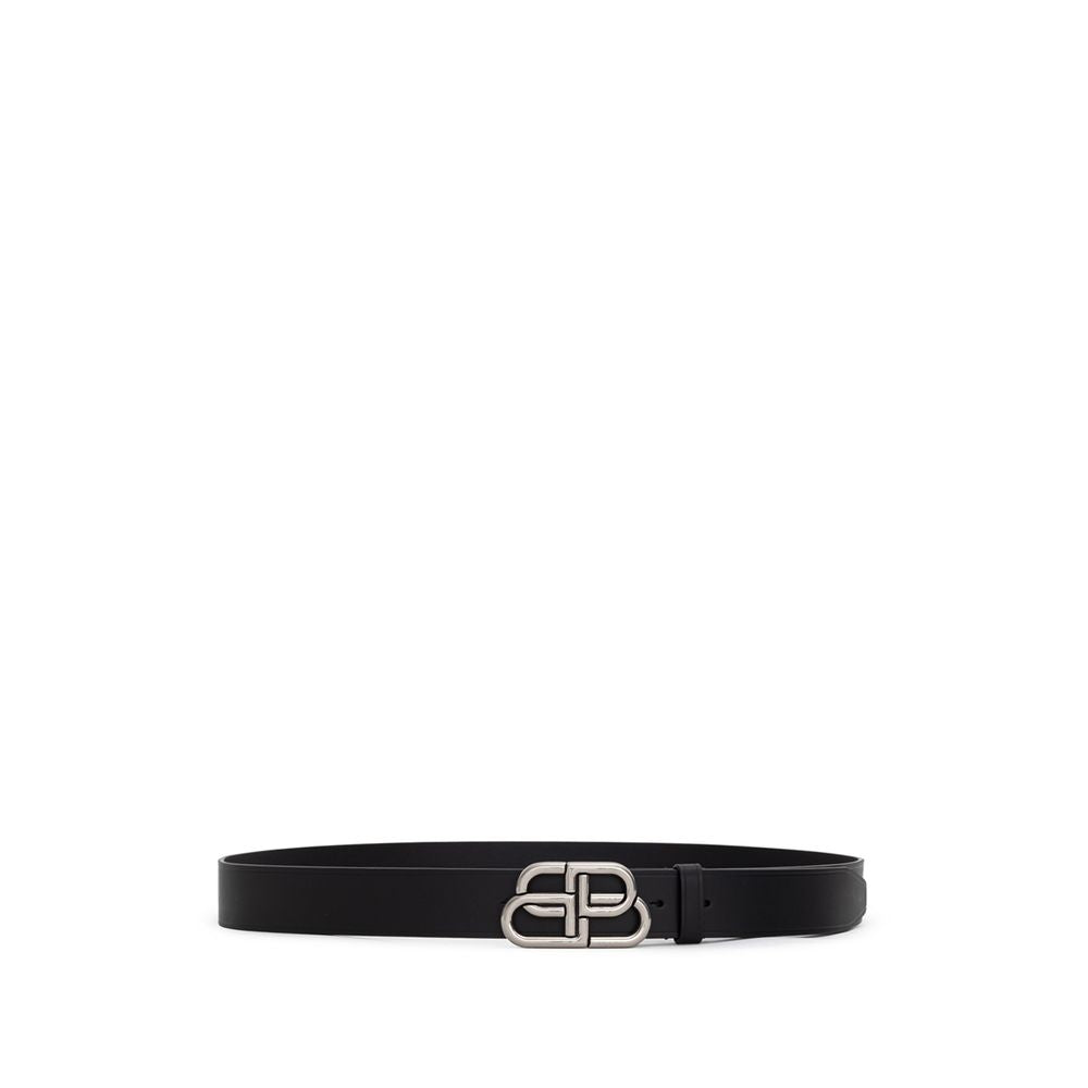 Balenciaga Black Leather Belt