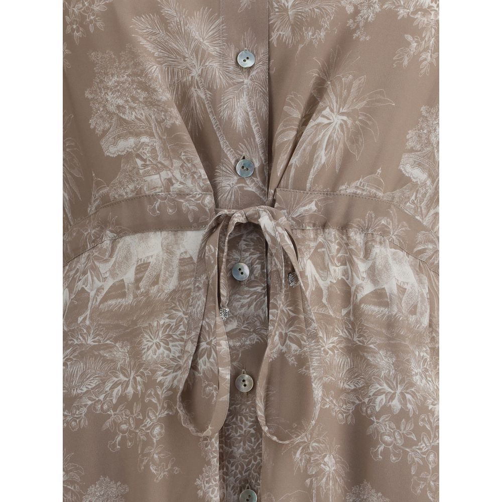 Ella Toile de jouy chemisier Dress