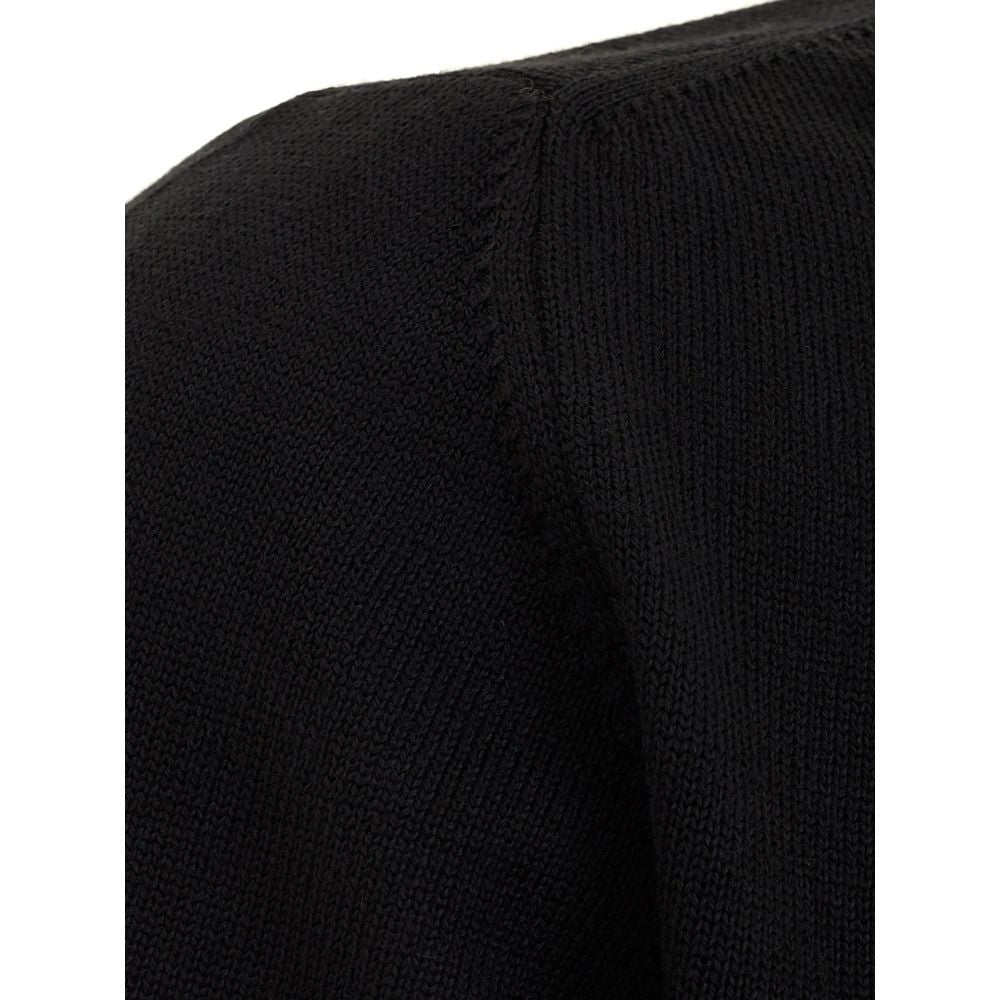 FERRANTE Elegant Black Wool Sweater for Men