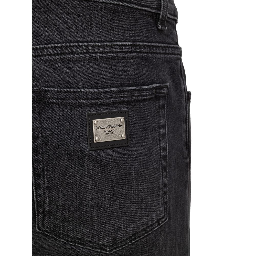 Dolce & Gabbana Brown Cotton Jeans & Pant