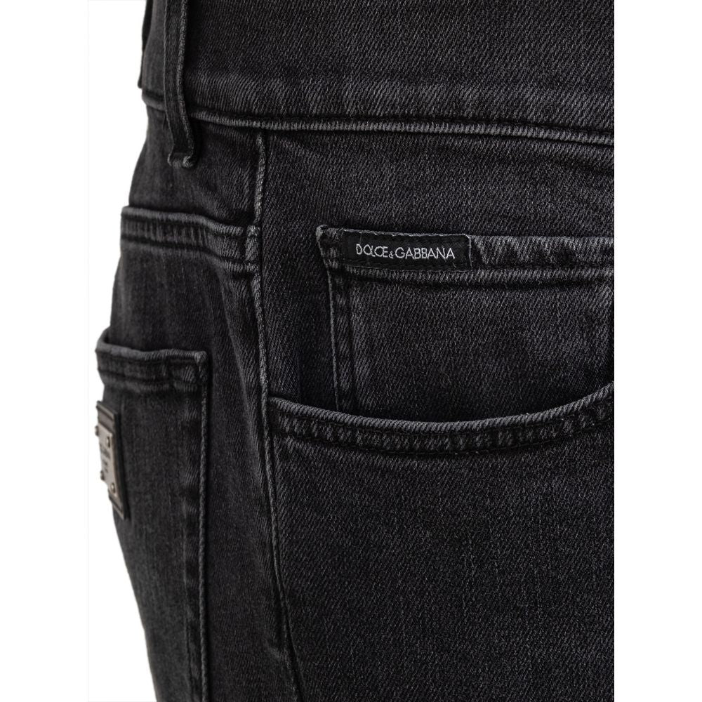 Dolce & Gabbana Brown Cotton Jeans & Pant
