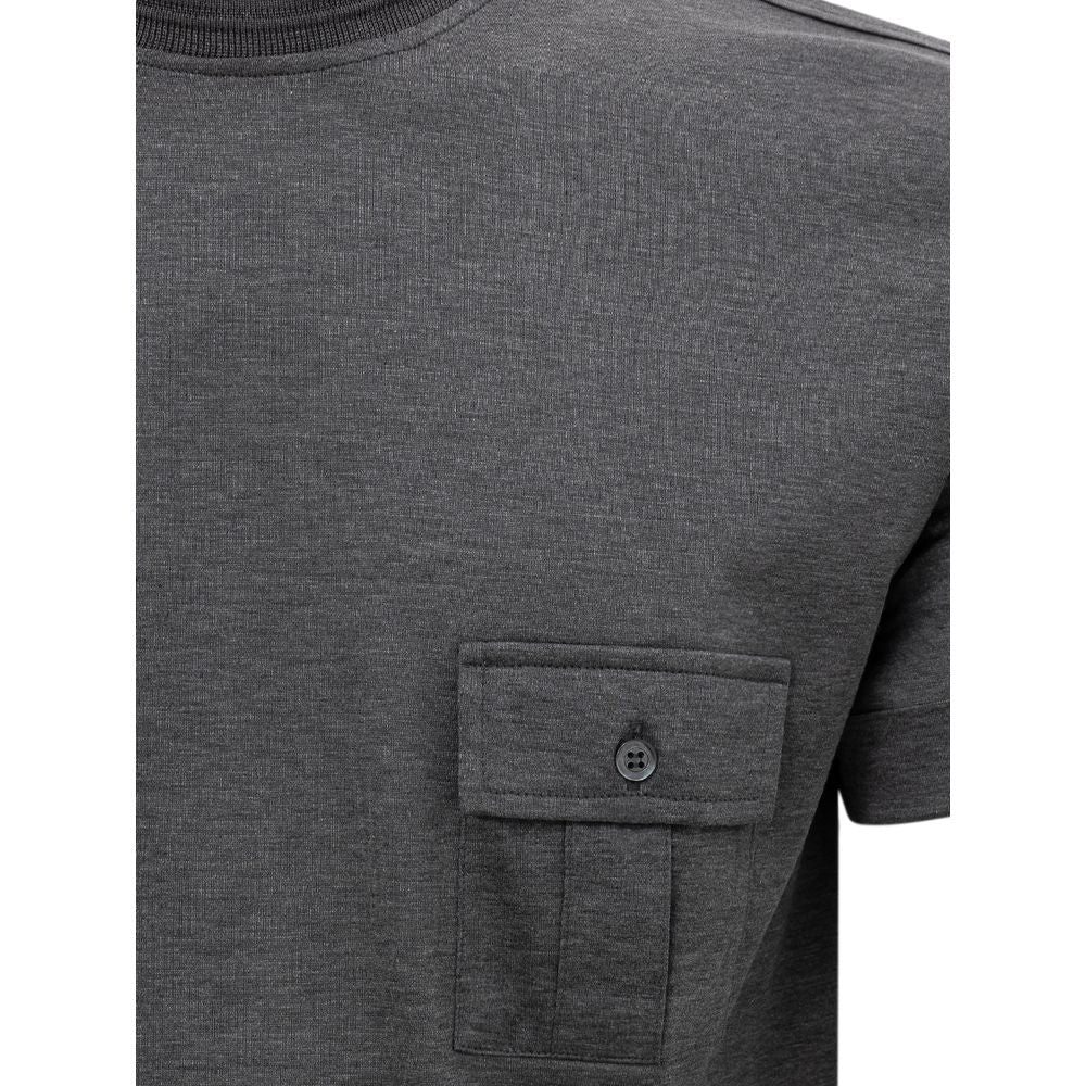 Corneliani Gray Cotton Clothing
