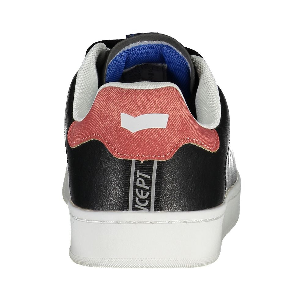Gas Black Artificial Leather Sneaker