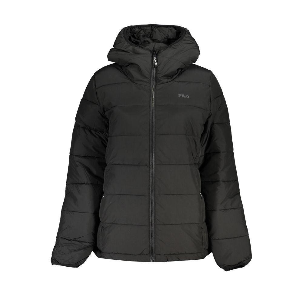 Fila Black Polyester Jackets & Coat