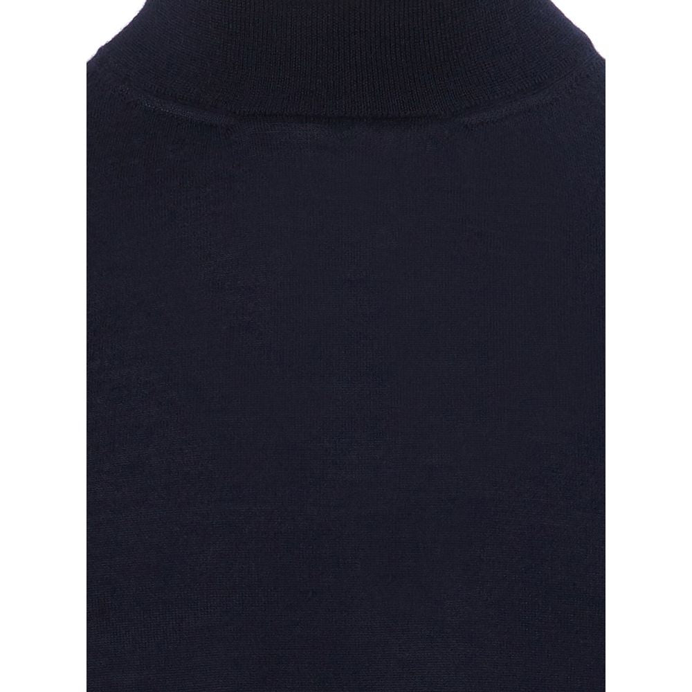 Colombo Elegant Cashmere Blue Sweater for Men