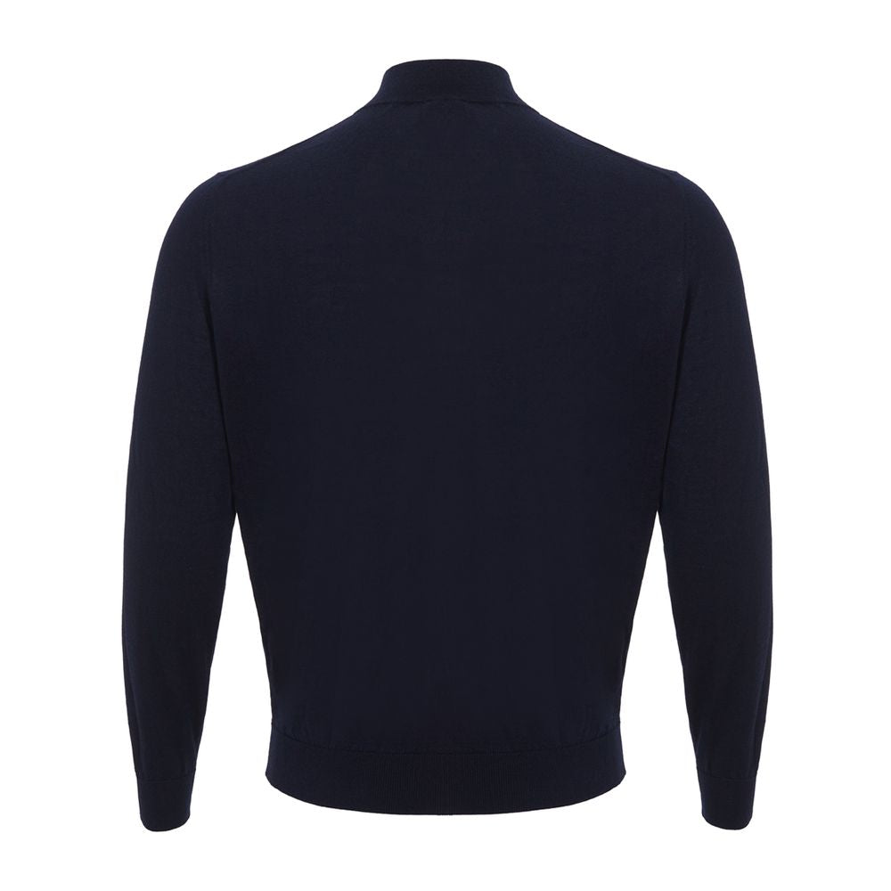 Colombo Elegant Cashmere Blue Sweater for Men