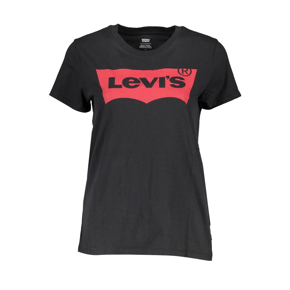 Levi's Black Cotton Tops & T-Shirt