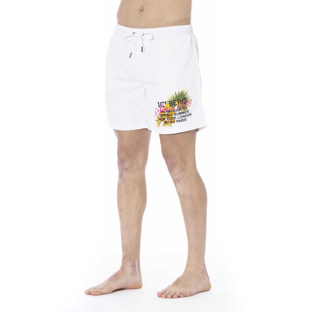 Iceberg White Polyester Swimwear