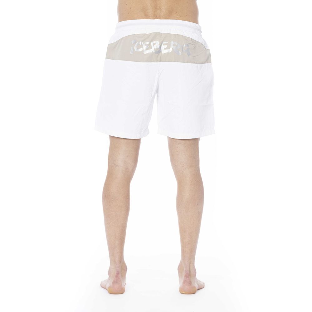 Iceberg White Polyester Swimwear