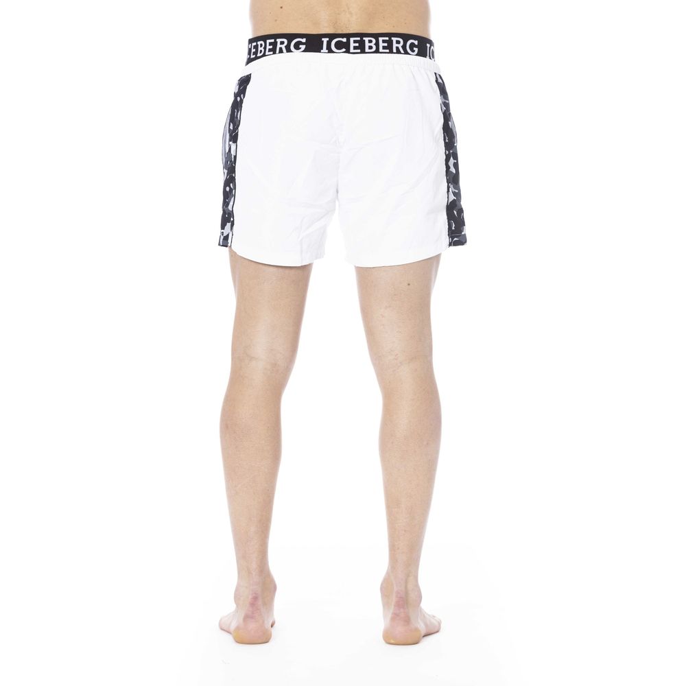 Iceberg White Polyester Swimwear