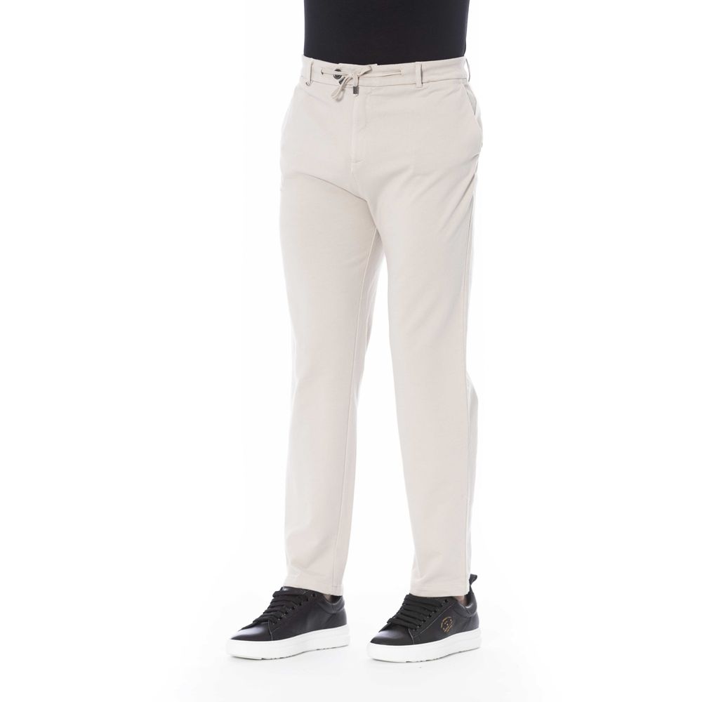 Distretto12 Beige Cotton Jeans & Pant