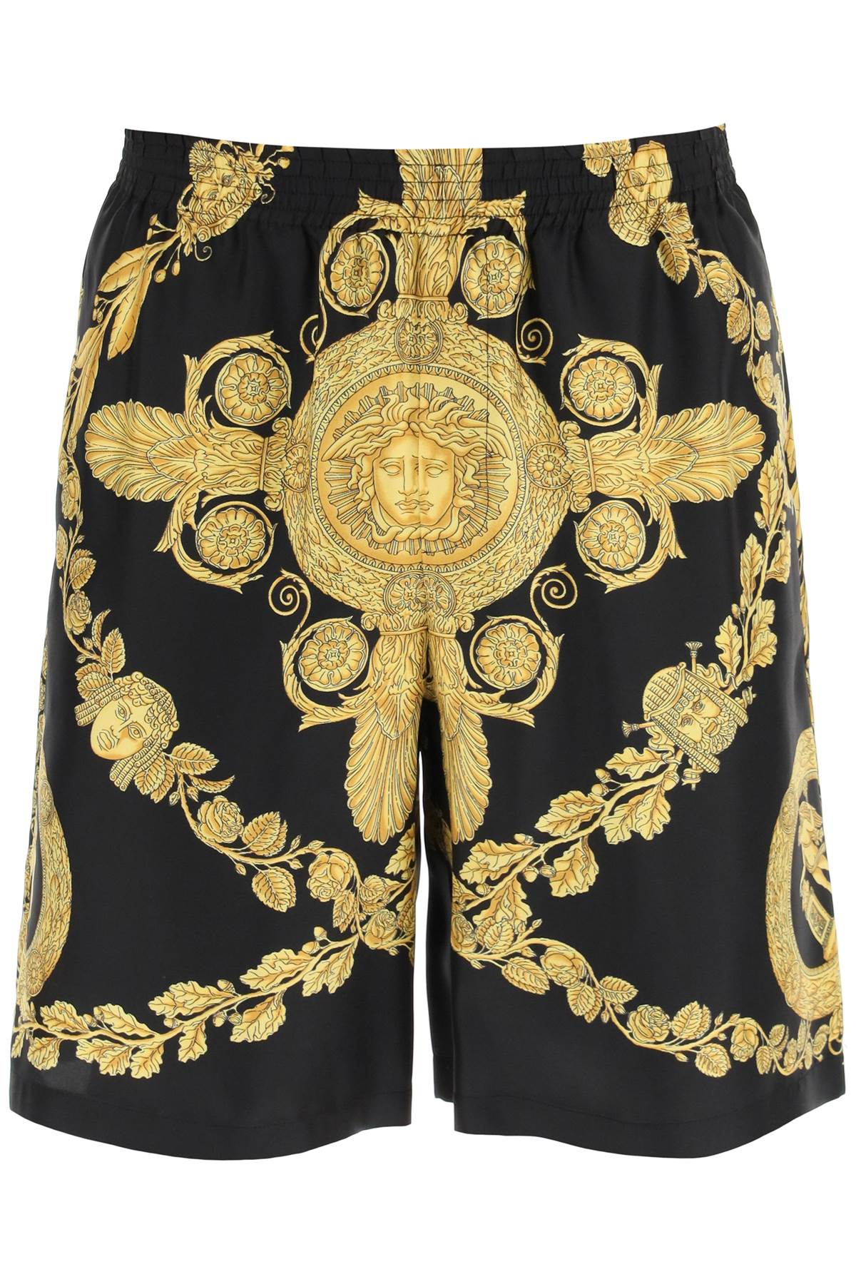 Versace maschera baroque silk shorts