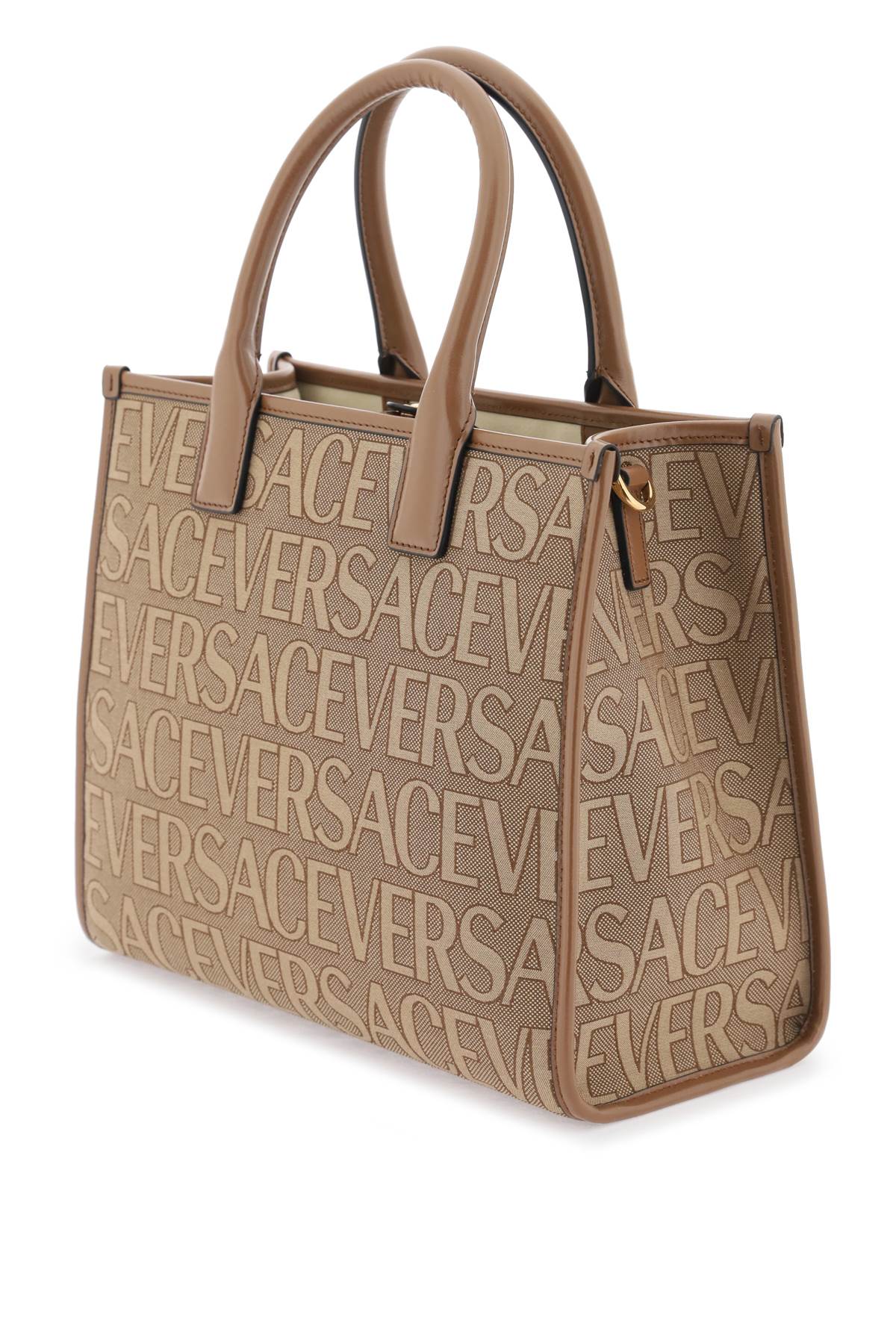 Versace versace allover small tote bag