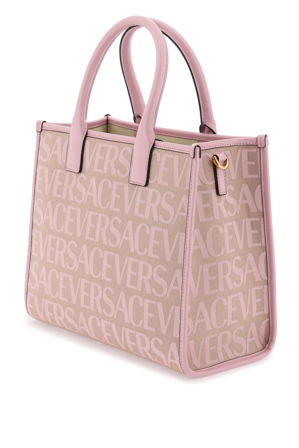 Versace versace allover small tote bag