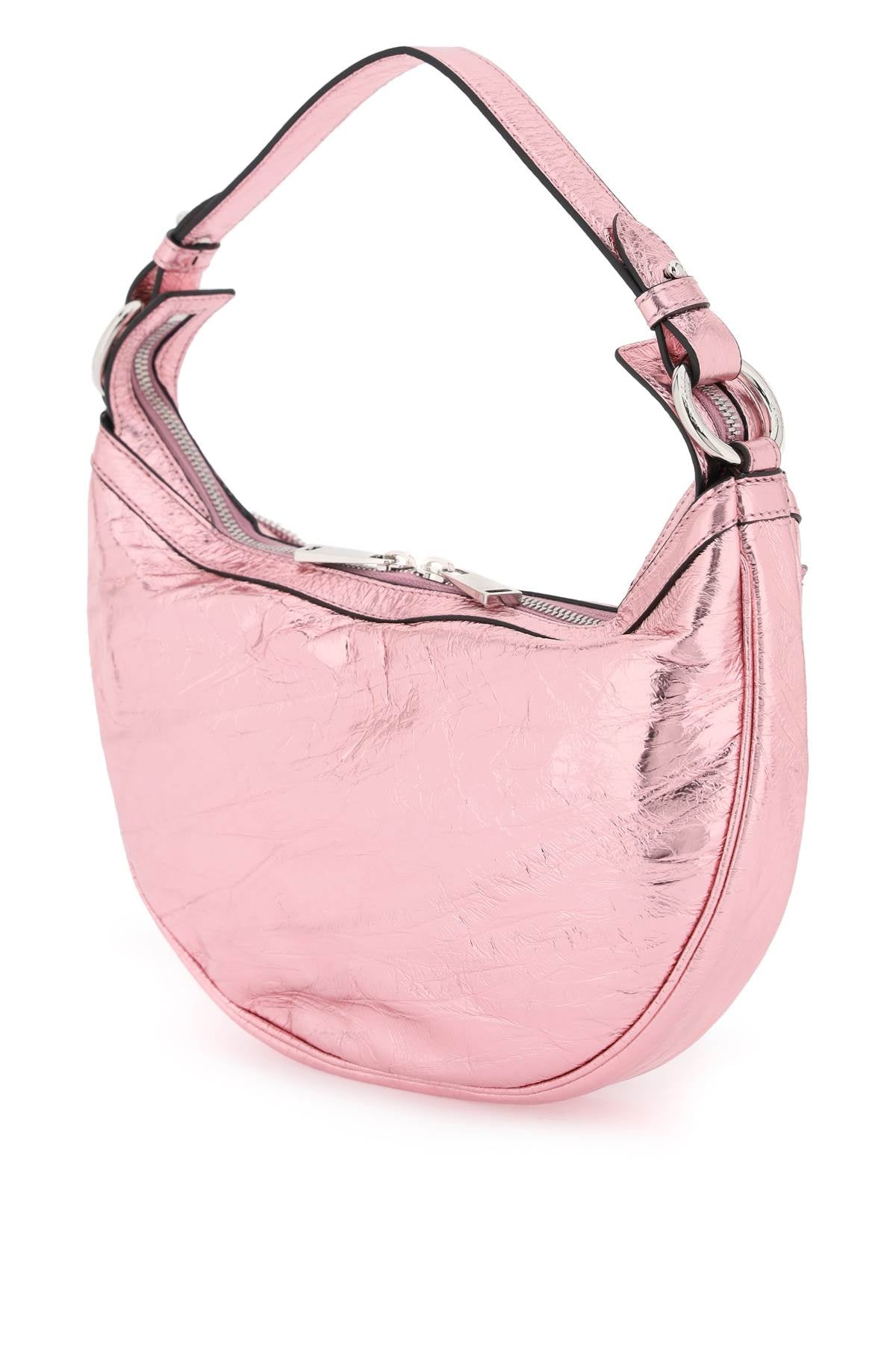 Versace metallic leather 'repeat' hobo bag