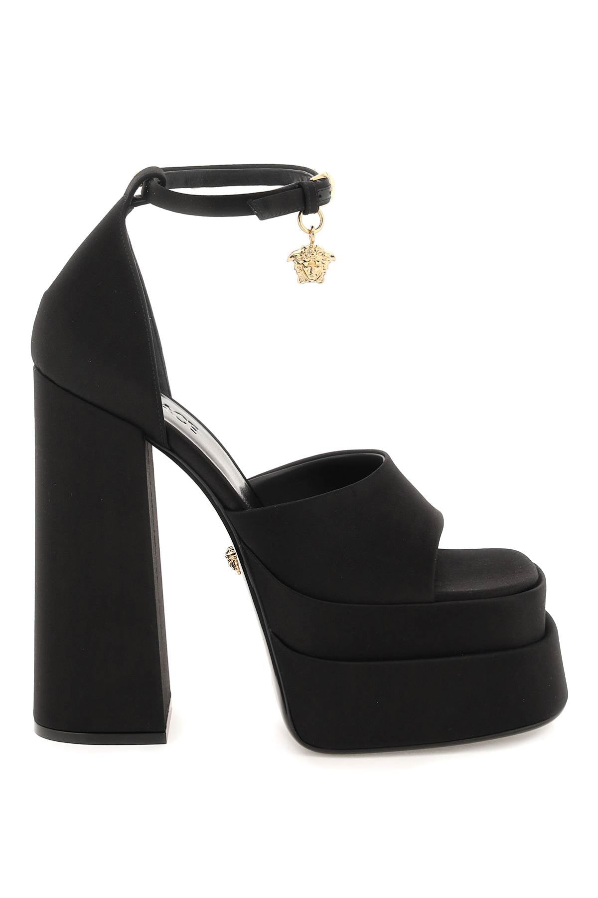 Versace medusa aevitas double platform sandals