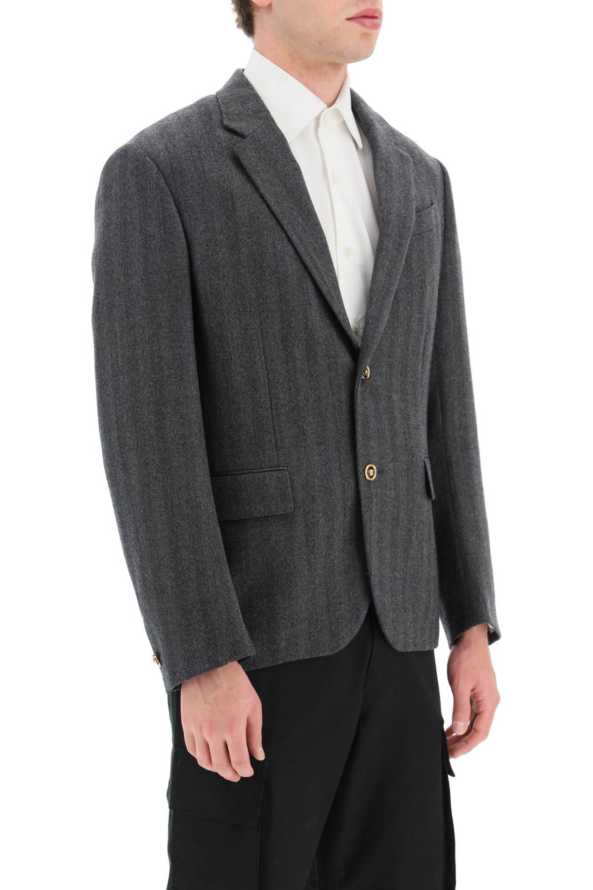 Versace medusa cashmere blazer