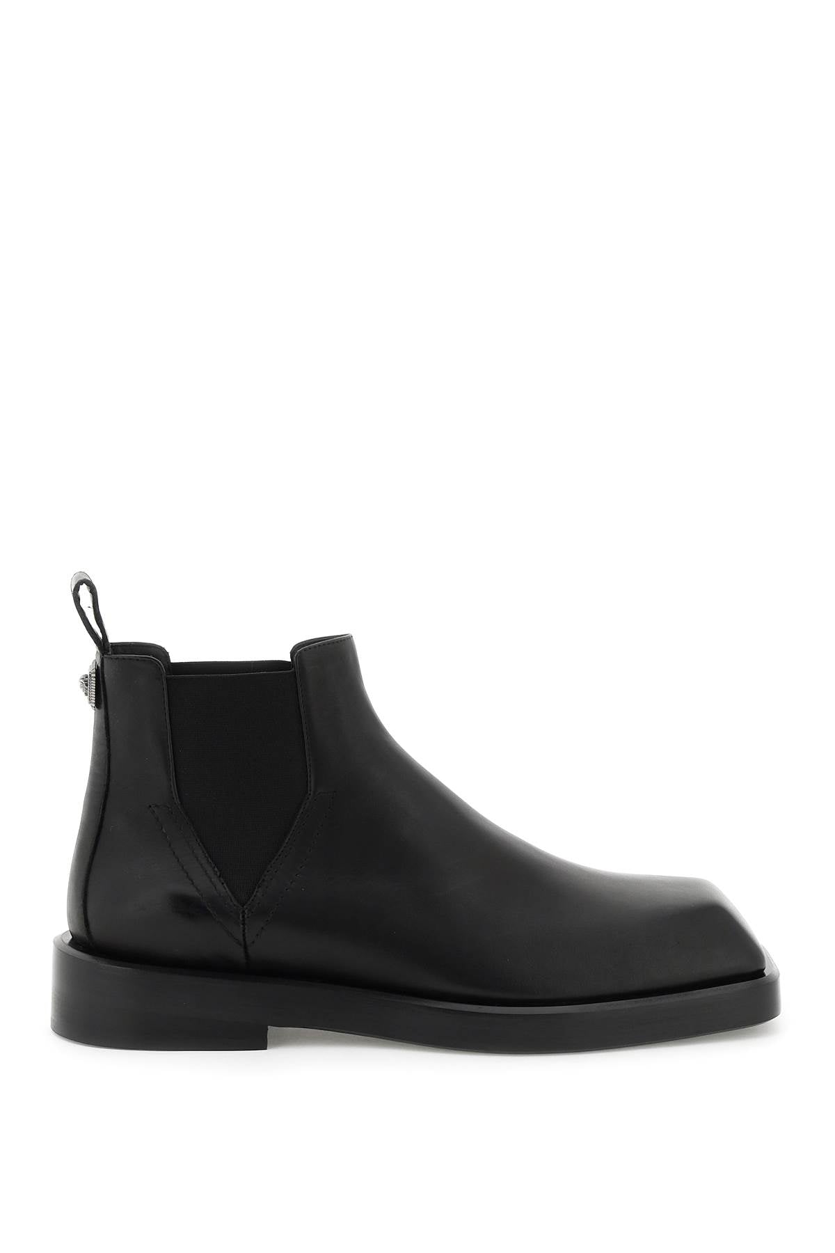 Versace chelsea boots with squared toe