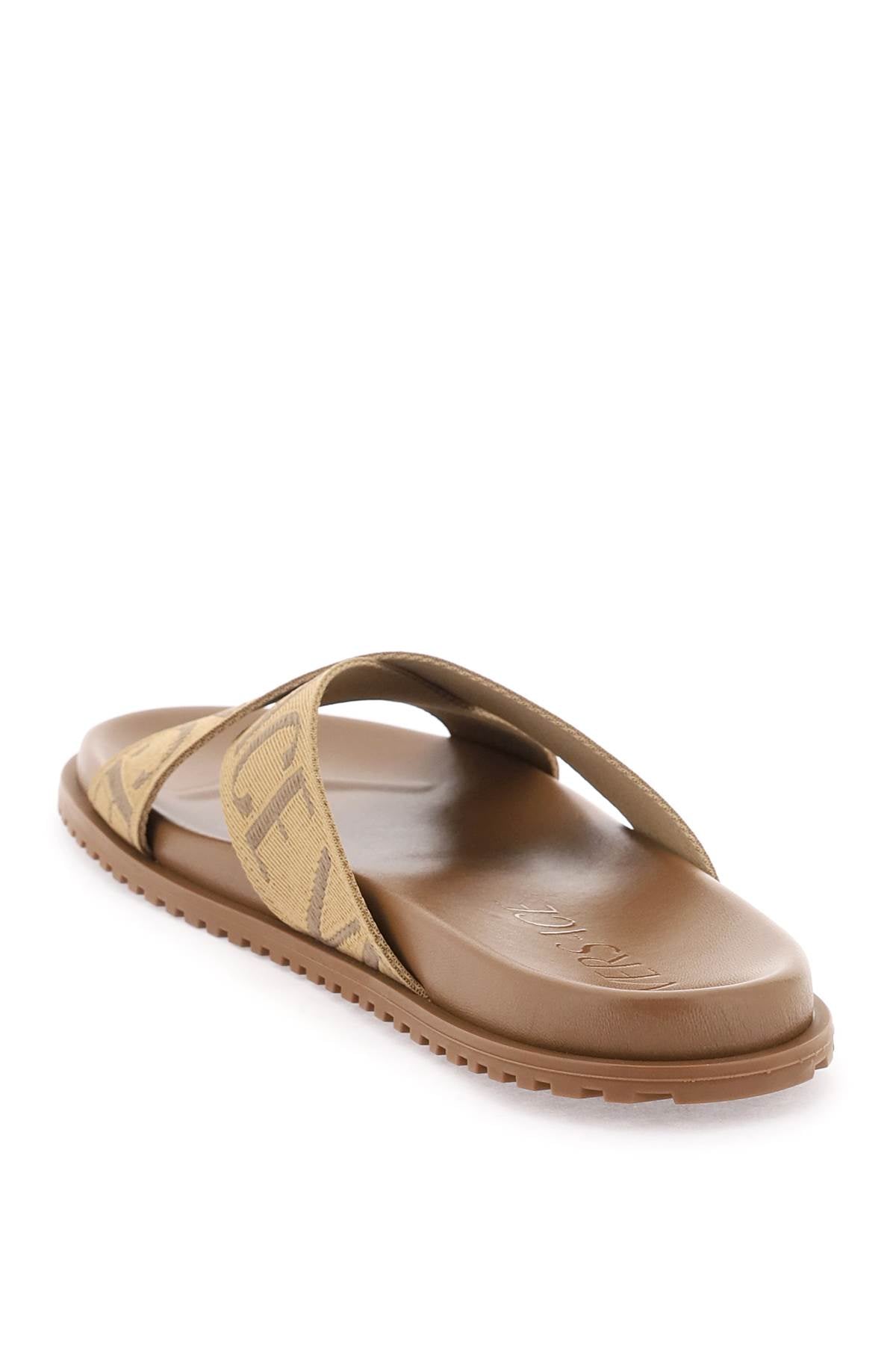 Versace versace allover sandals