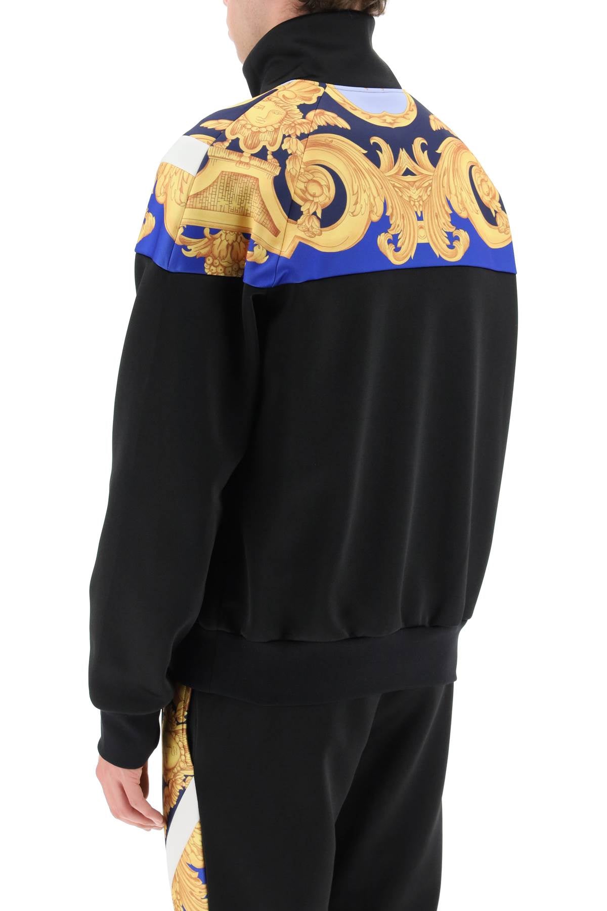 Versace barocco 660 zip-up sweatshirt