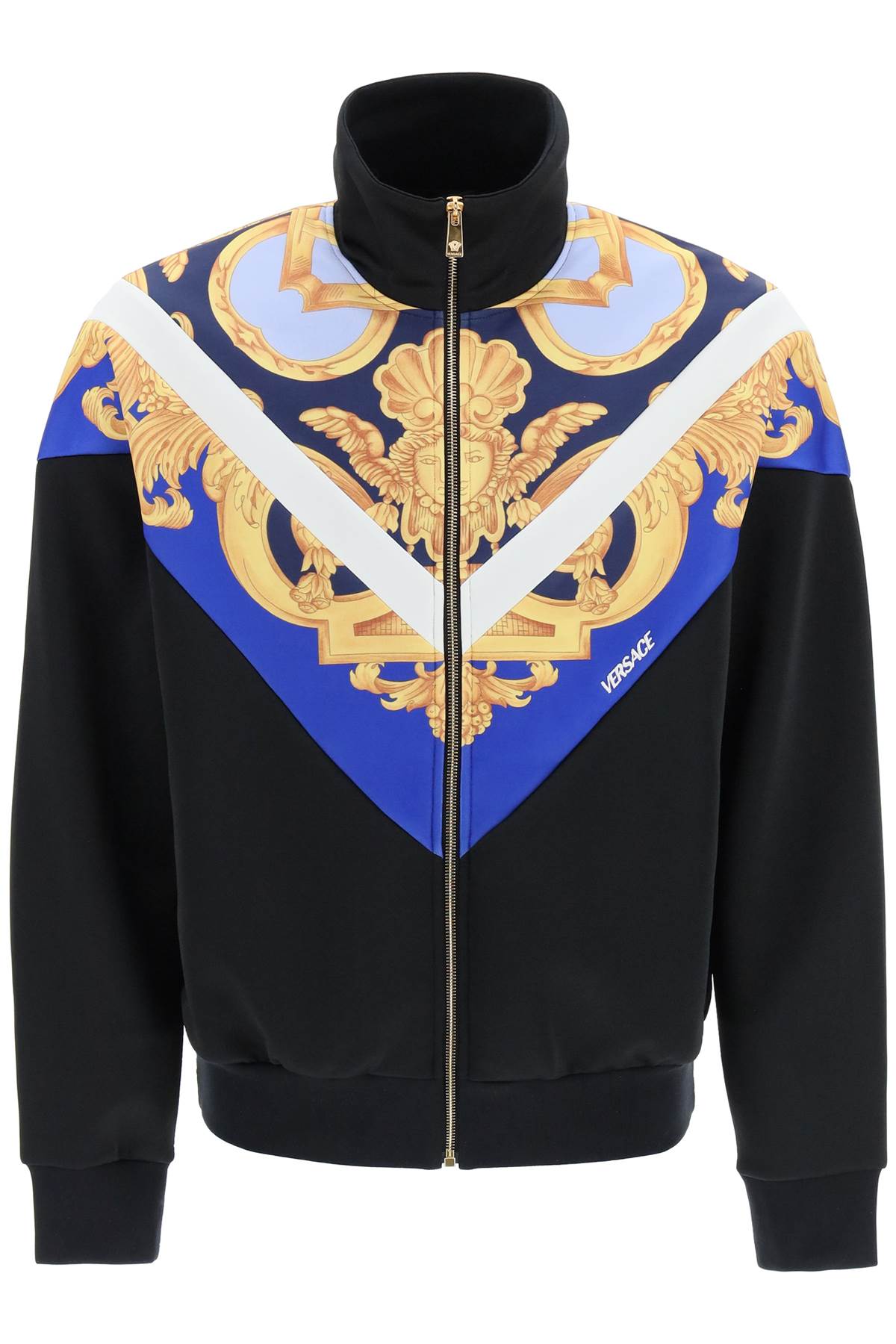 Versace barocco 660 zip-up sweatshirt