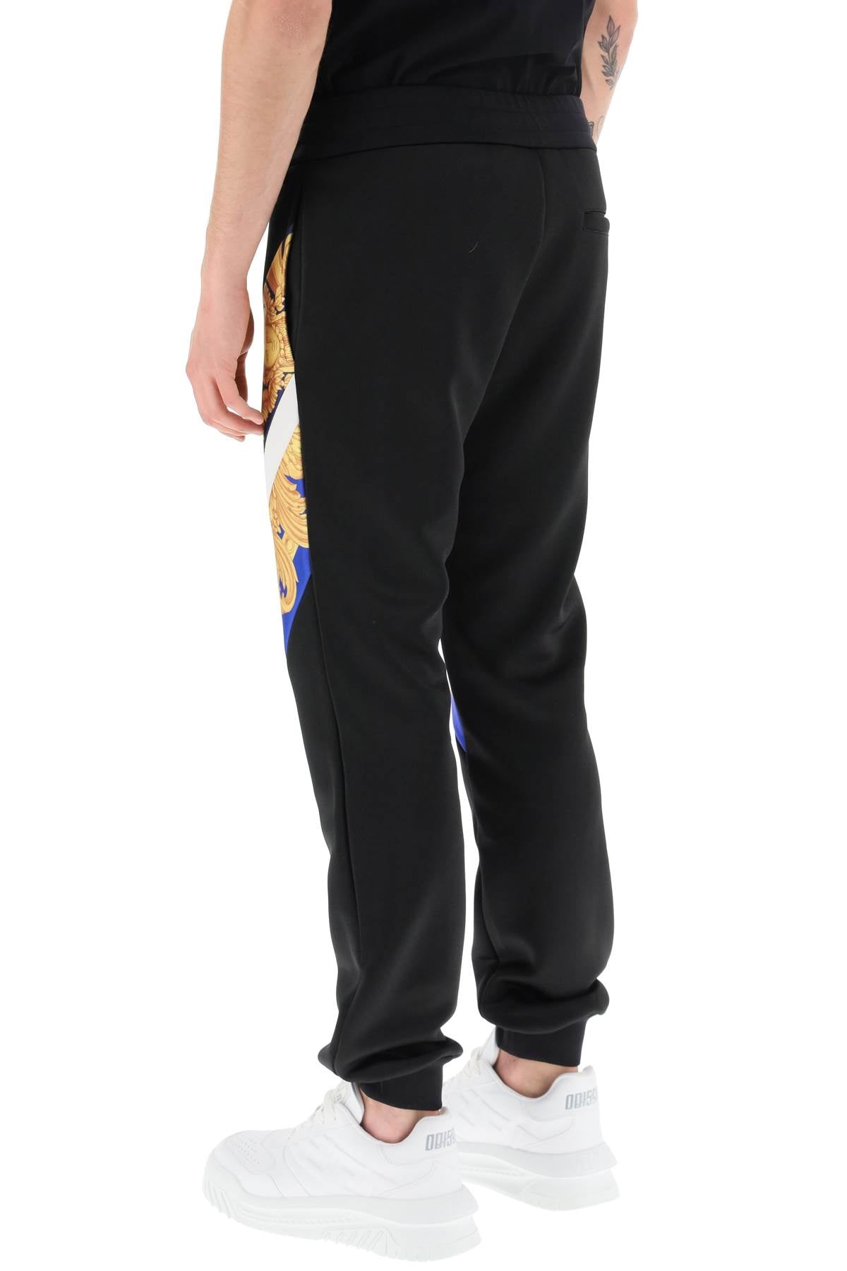 Versace interlock track pants with barocco 660 inserts