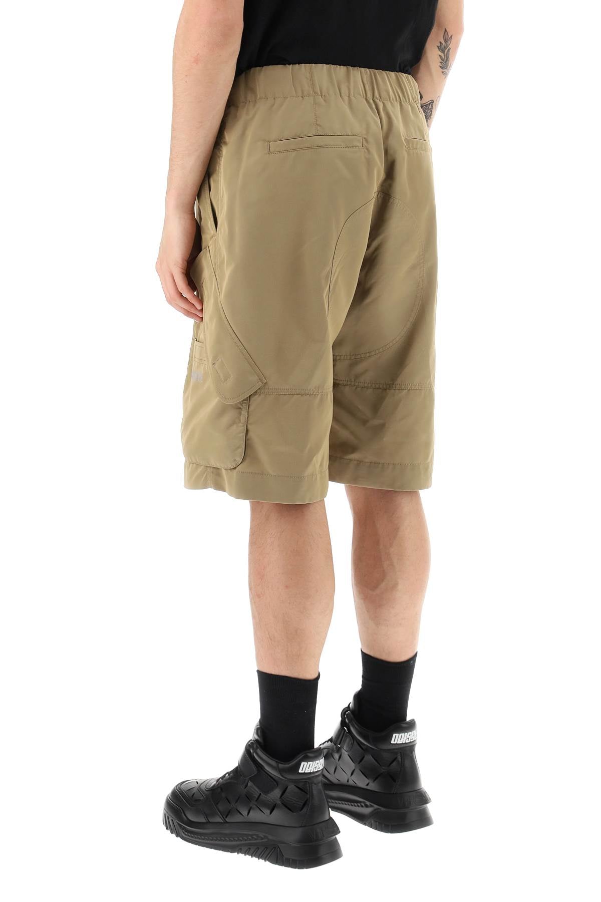 Versace oversized nylon cargo shorts