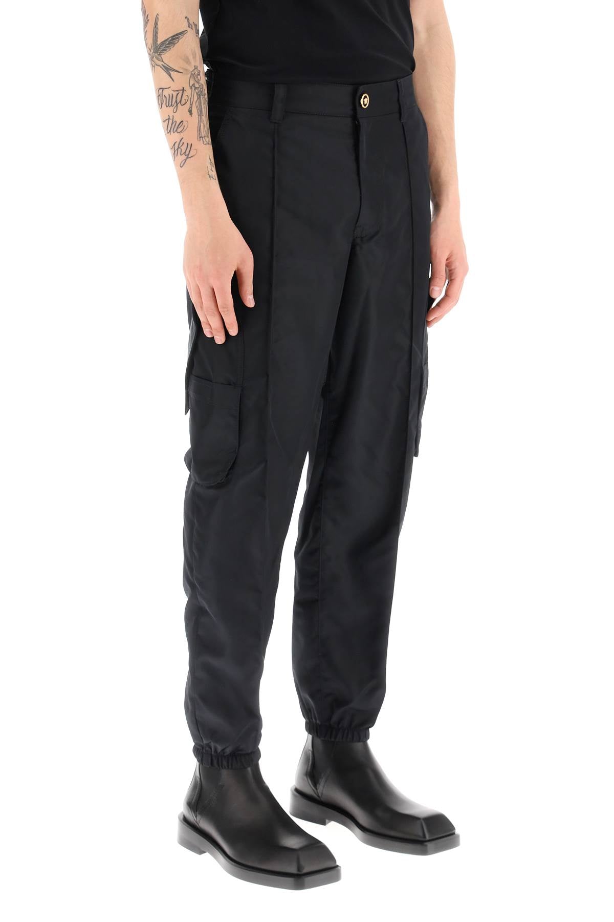 Versace nylon cargo pants